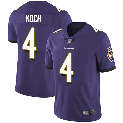 Baltimore Ravens Limited Purple Men Sam Koch Home Jersey NFL Football #4 Vapor Untouchable